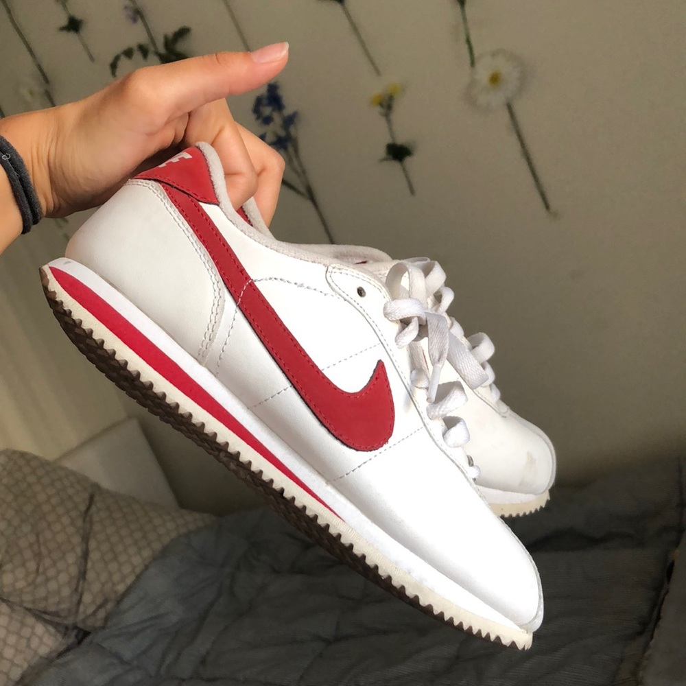 White and Red Nike Cortez Limited Edition